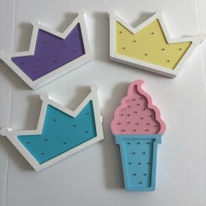 Light up Crowns and Ice Cream Cone!  (From Amazon) - 4 total items 👑 🍦
